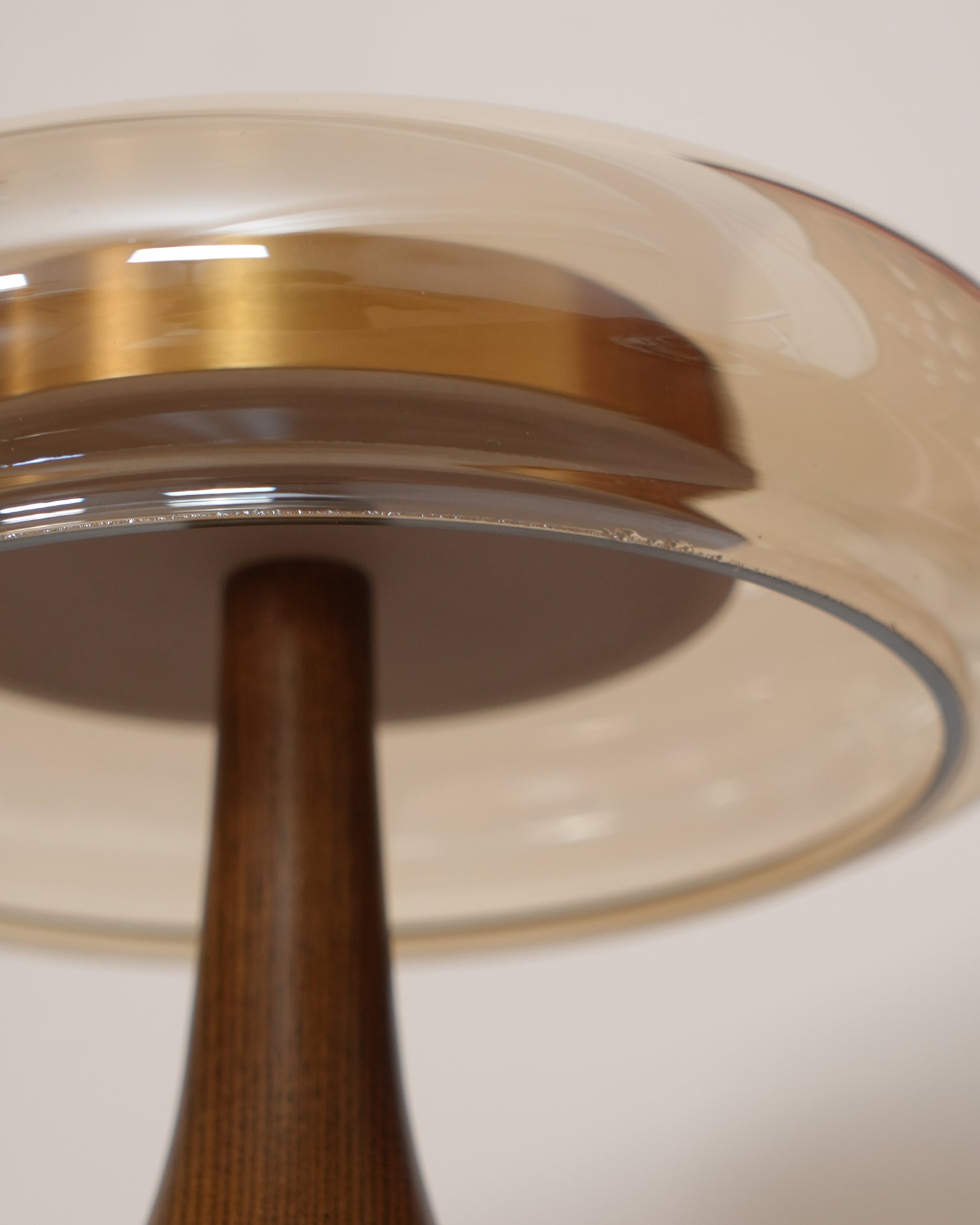 Adjustable LED Glass Table Lamp with Brass and Wood Finish – 3 Color Temperatures 9