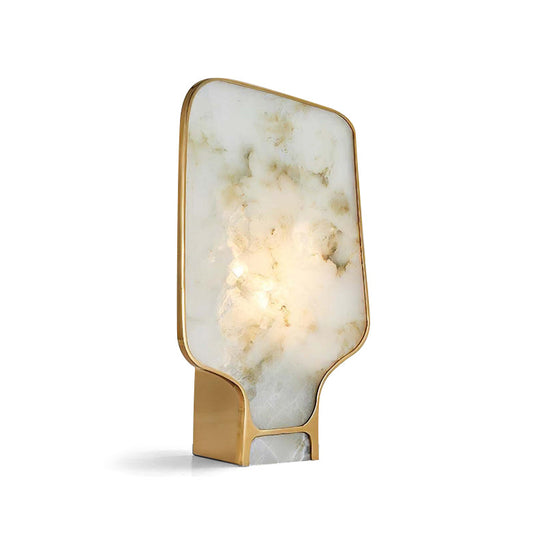 Elegant Alabaster Table Lamp with Intricate Design – 16.9 Height 1