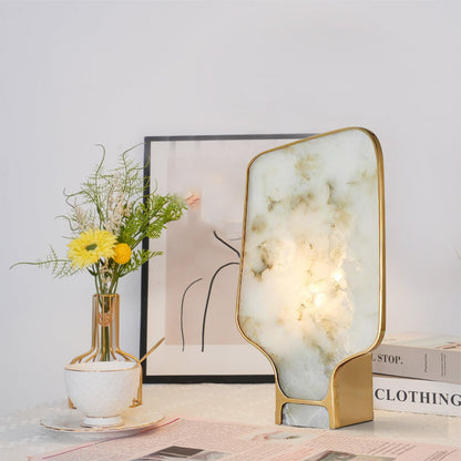 Elegant Alabaster Table Lamp with Intricate Design – 16.9 Height 6