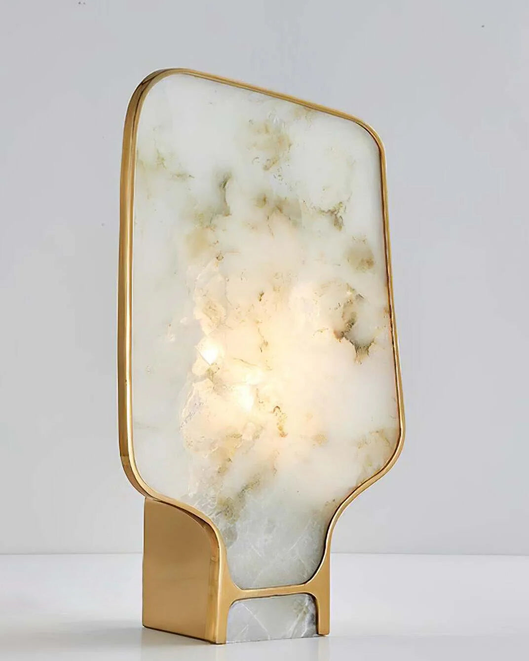 Elegant Alabaster Table Lamp with Intricate Design – 16.9 Height 8