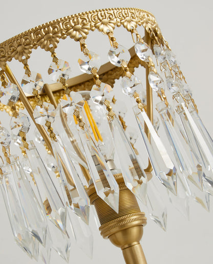 Elegant Angel Crystal Table Lamp – Indoor Lighting with Brass Finish 5