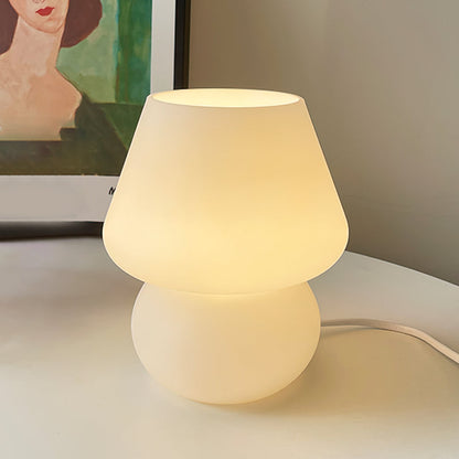 Handmade Glass Table Lamp – Unique Design for Bedroom or Living Room – Soft Glow, E26 Bulb Compatible 14