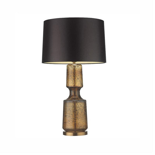 Elegant Teal Table Lamp with Metal and Glass Design – Stylish Bedside or Desk Lamp 1