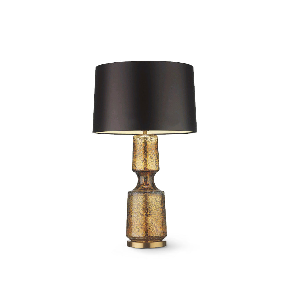 Elegant Teal Table Lamp with Metal and Glass Design – Stylish Bedside or Desk Lamp 2