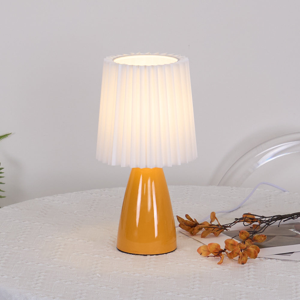 Ceramic Table Lamp with Fabric Shade – Modern Design for Indoor Use 4
