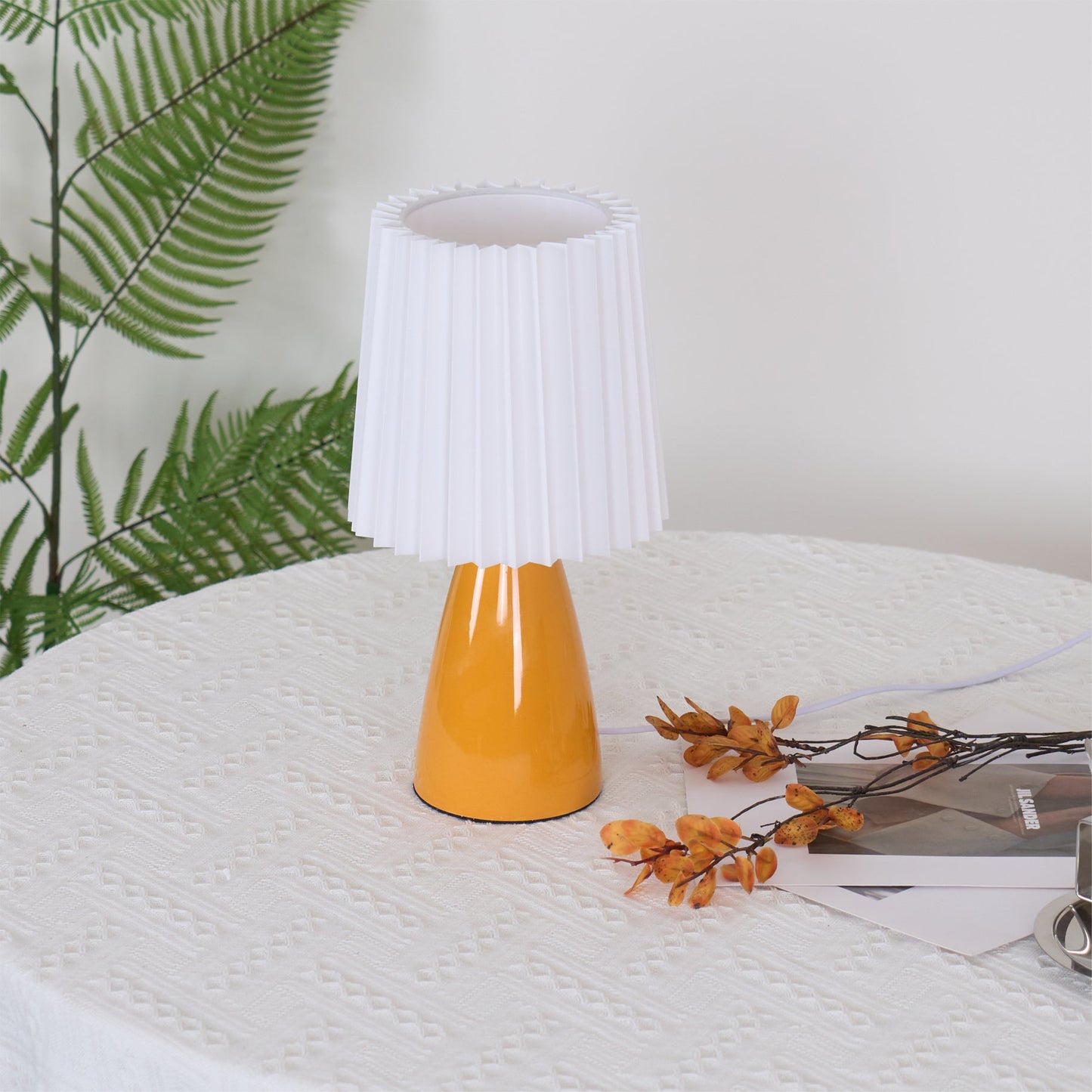 Ceramic Table Lamp with Fabric Shade – Modern Design for Indoor Use 10