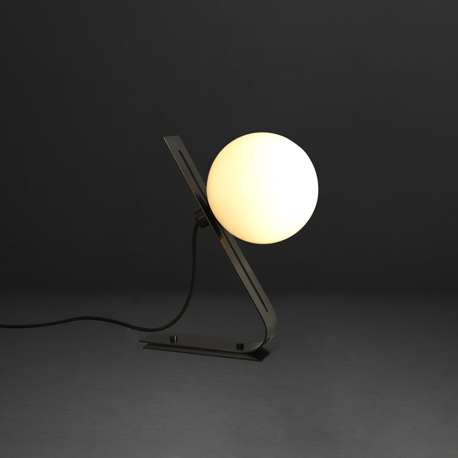 Elegant Table Lamp with Brass and White Glass Shade – 11.8 Height 10