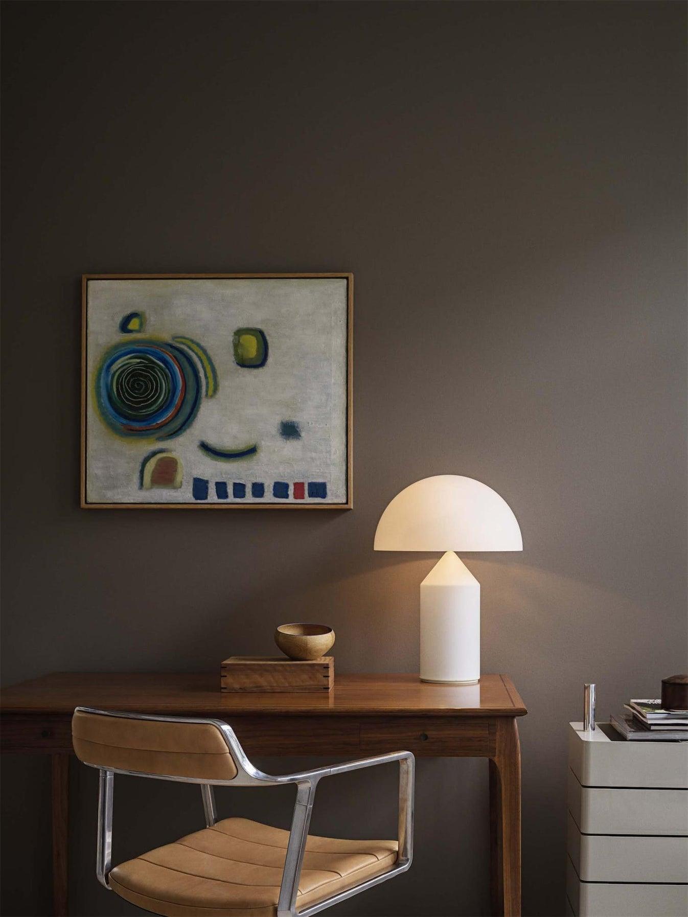 Atollo Glass Table Lamp – Elegant Geometric Design for Home Décor 10
