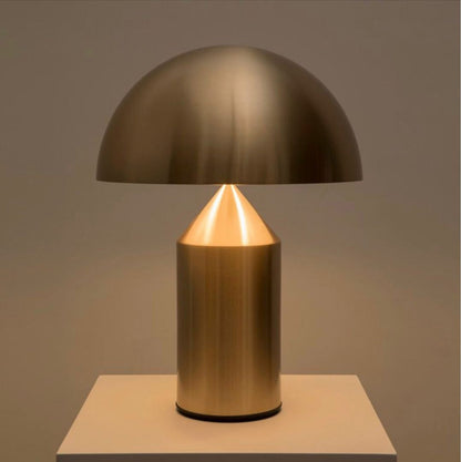 Geometric Metal Table Lamp – Modern Design for Bedroom or Living Room – LED Compatible, Sizes 25cm and 35cm 3