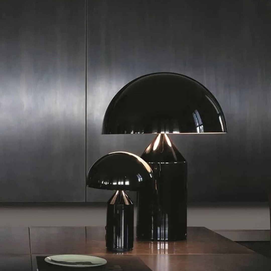 Geometric Metal Table Lamp – Modern Design for Bedroom or Living Room – LED Compatible, Sizes 25cm and 35cm 6