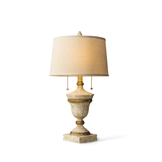 Vintage-Inspired Table Lamp with Antique-Style Base – 30cm for Bedroom or Living Room 1