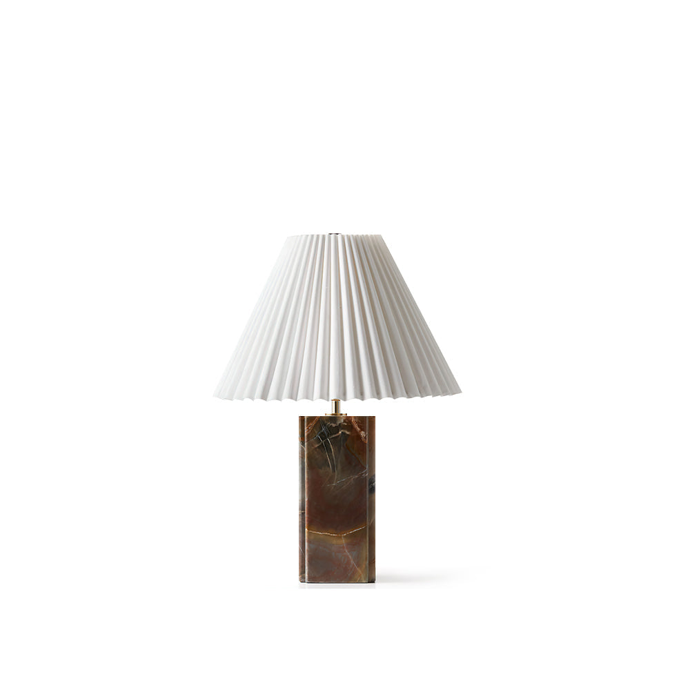Elegant Marble Table Lamp with Fabric Shade – Stylish Indoor Lighting for Living Room and Bedroom 2