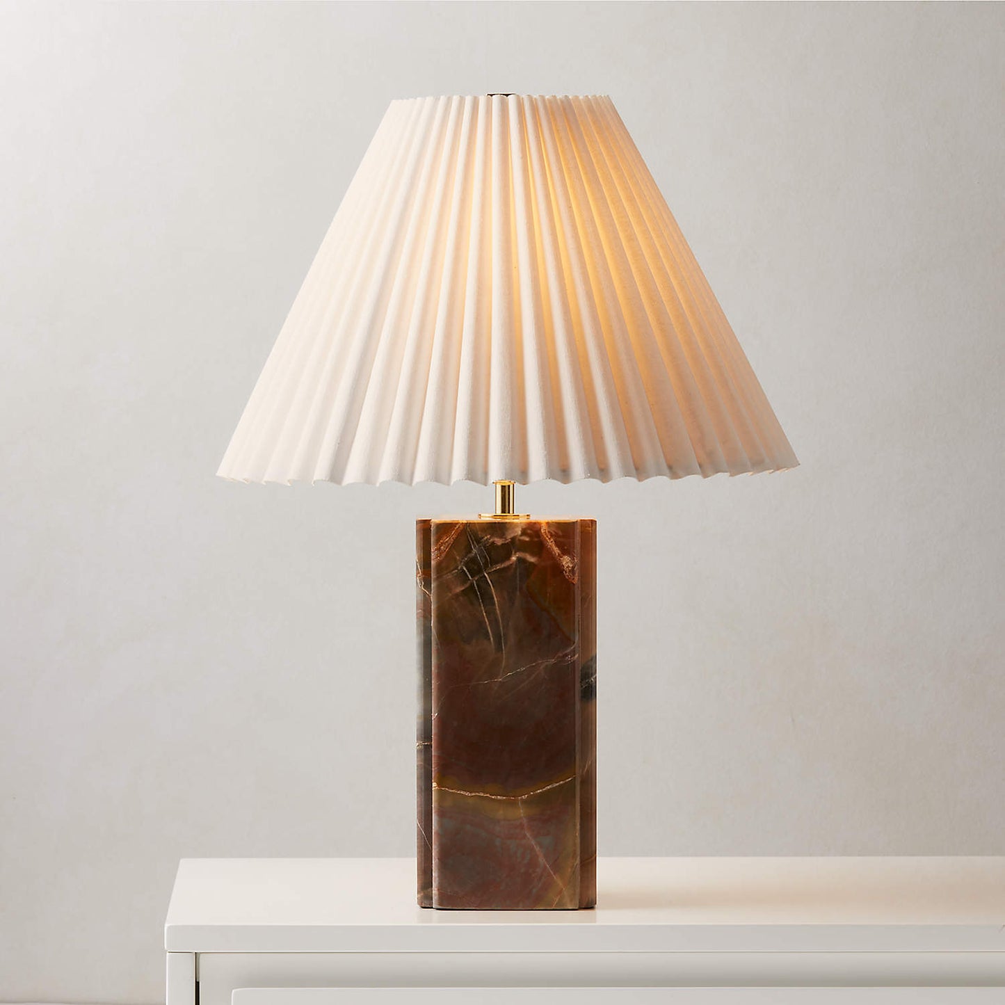 Elegant Marble Table Lamp with Fabric Shade – Stylish Indoor Lighting for Living Room and Bedroom 3