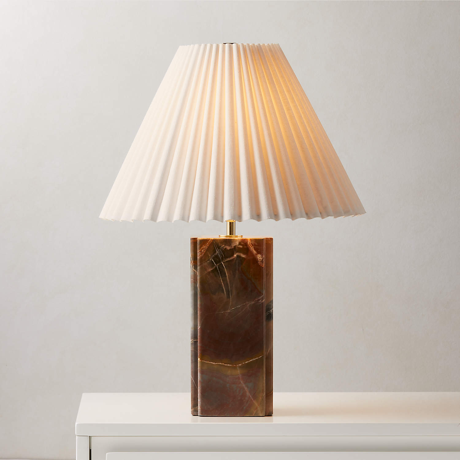 Elegant Marble Table Lamp with Fabric Shade – Stylish Indoor Lighting for Living Room and Bedroom 3