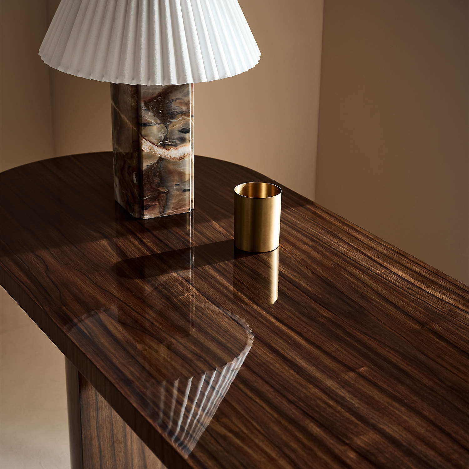 Elegant Marble Table Lamp with Fabric Shade – Stylish Indoor Lighting for Living Room and Bedroom 5