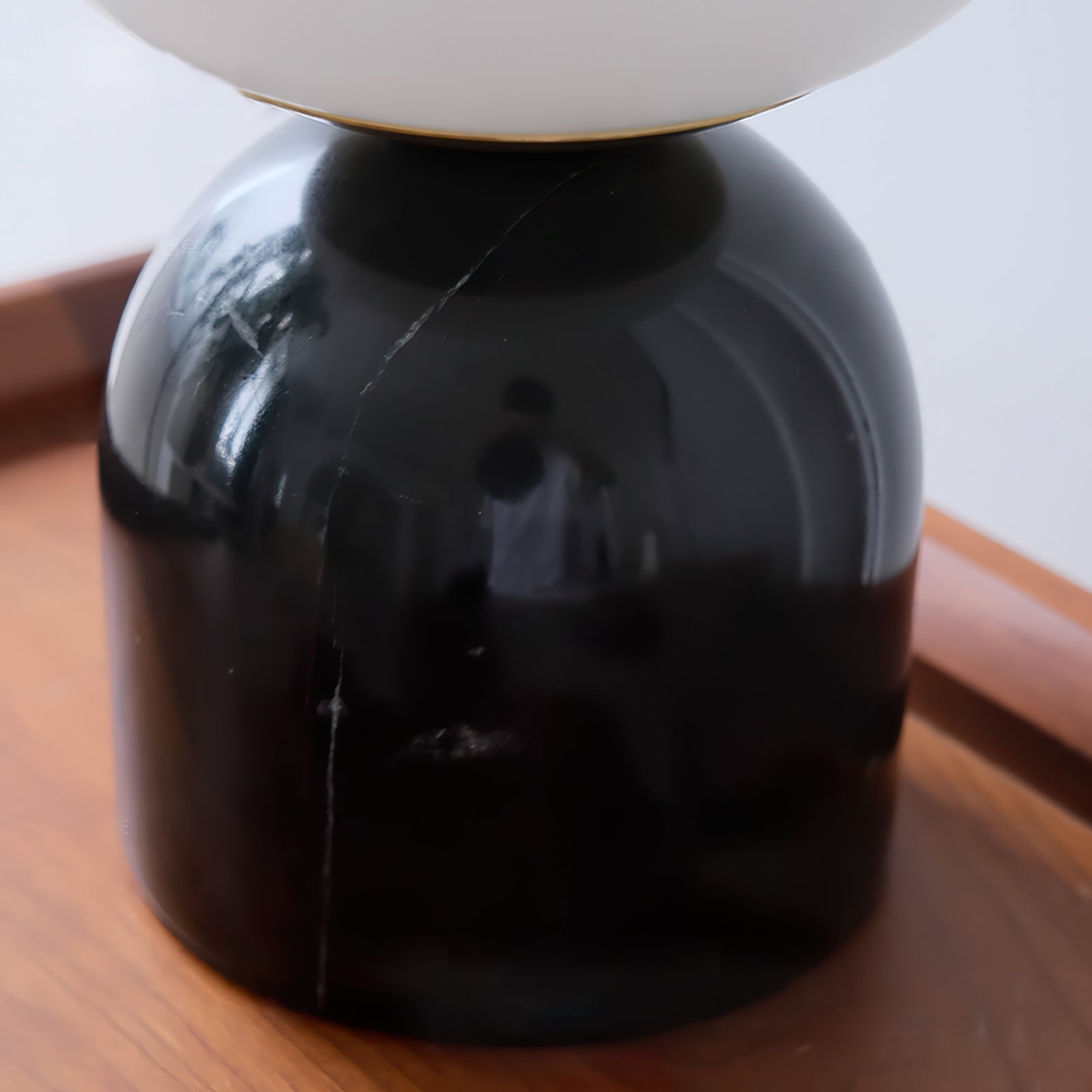 Elegant Table Lamp with Alabaster Base and Marble Stand – Indoor Lighting 8