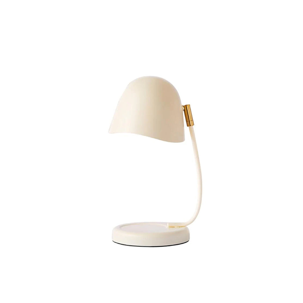 Modern Candle Table Lamp with Curved Metal Shade – Indoor Lighting Fixture 2
