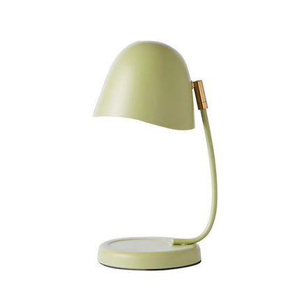 Modern Candle Table Lamp with Curved Metal Shade – Indoor Lighting Fixture 10