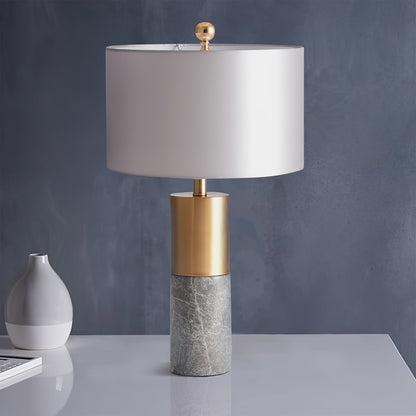 Cairo Marble Table Lamp with Fabric Shade – Elegant Indoor Lighting Fixture 6