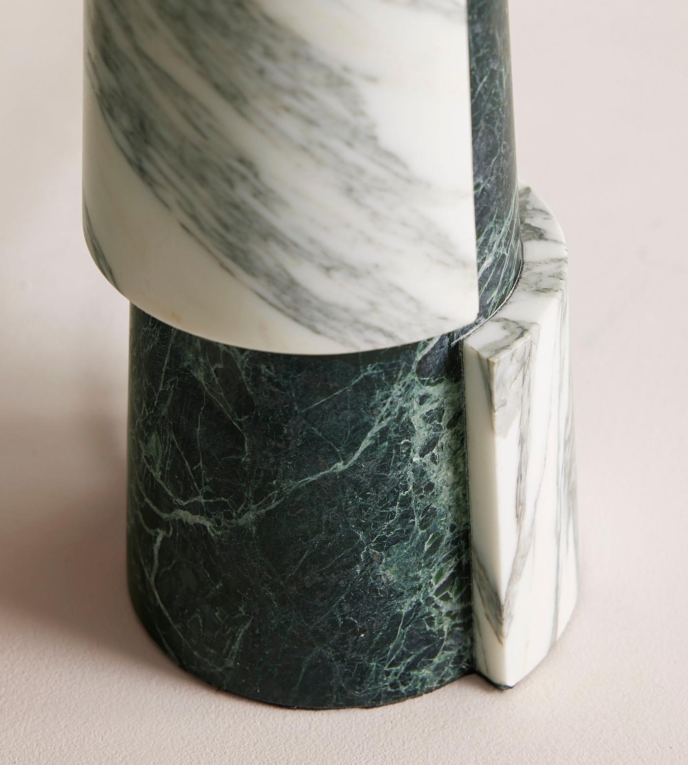 Elegant Table Lamp with Marble Base and Fabric Shade – Stylish Bedside or Desk Lamp for Indoor Use 7