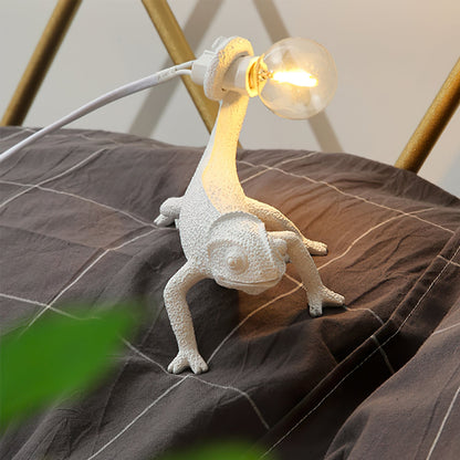 Chameleon Table Lamp - Unique Colorful Resin Design for Bedroom or Living Room 7