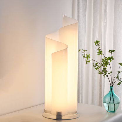 Modern Spiral Table Lamp with Integrated LED – 22cm Diameter, 77cm Height 4