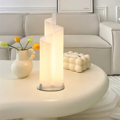Modern Spiral Table Lamp with Integrated LED – 22cm Diameter, 77cm Height 5
