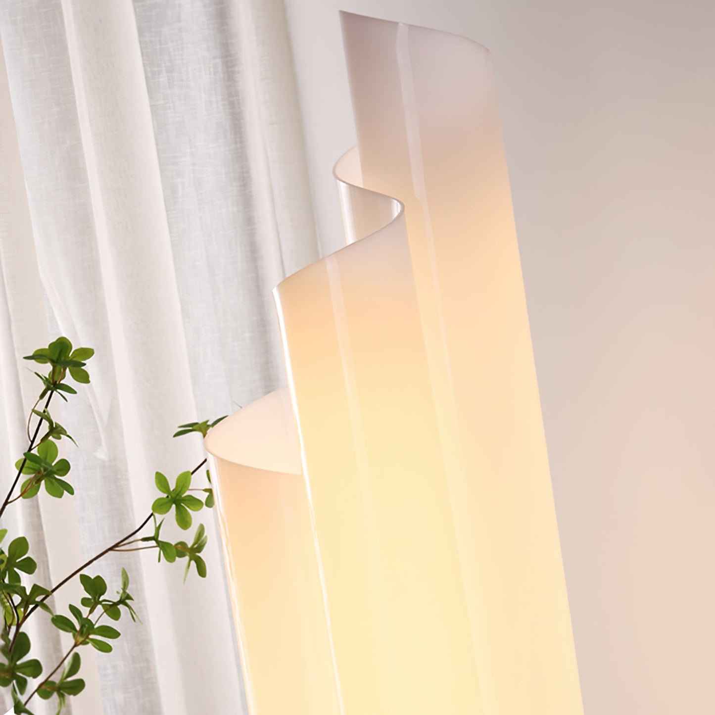Modern Spiral Table Lamp with Integrated LED – 22cm Diameter, 77cm Height 7