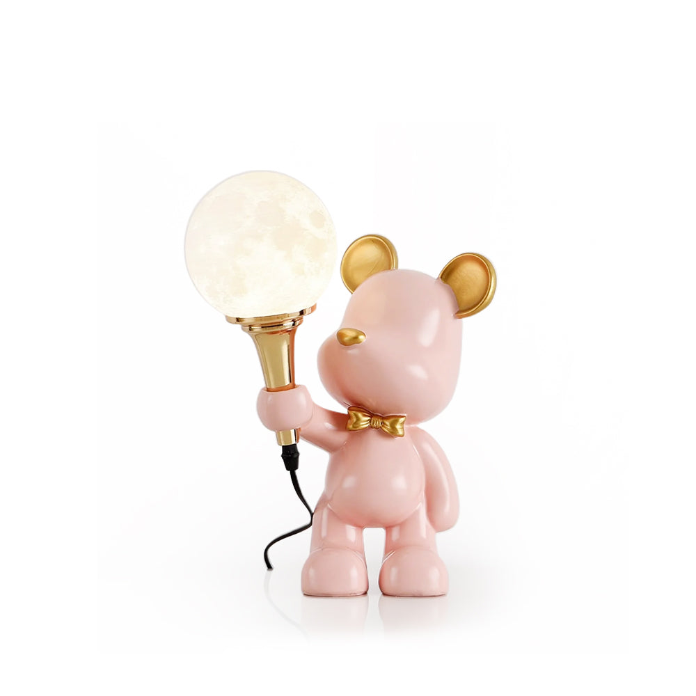 Creative Bear Planet Table Lamp – Colorful 3D Design for Kids' Rooms – LED Compatible 2