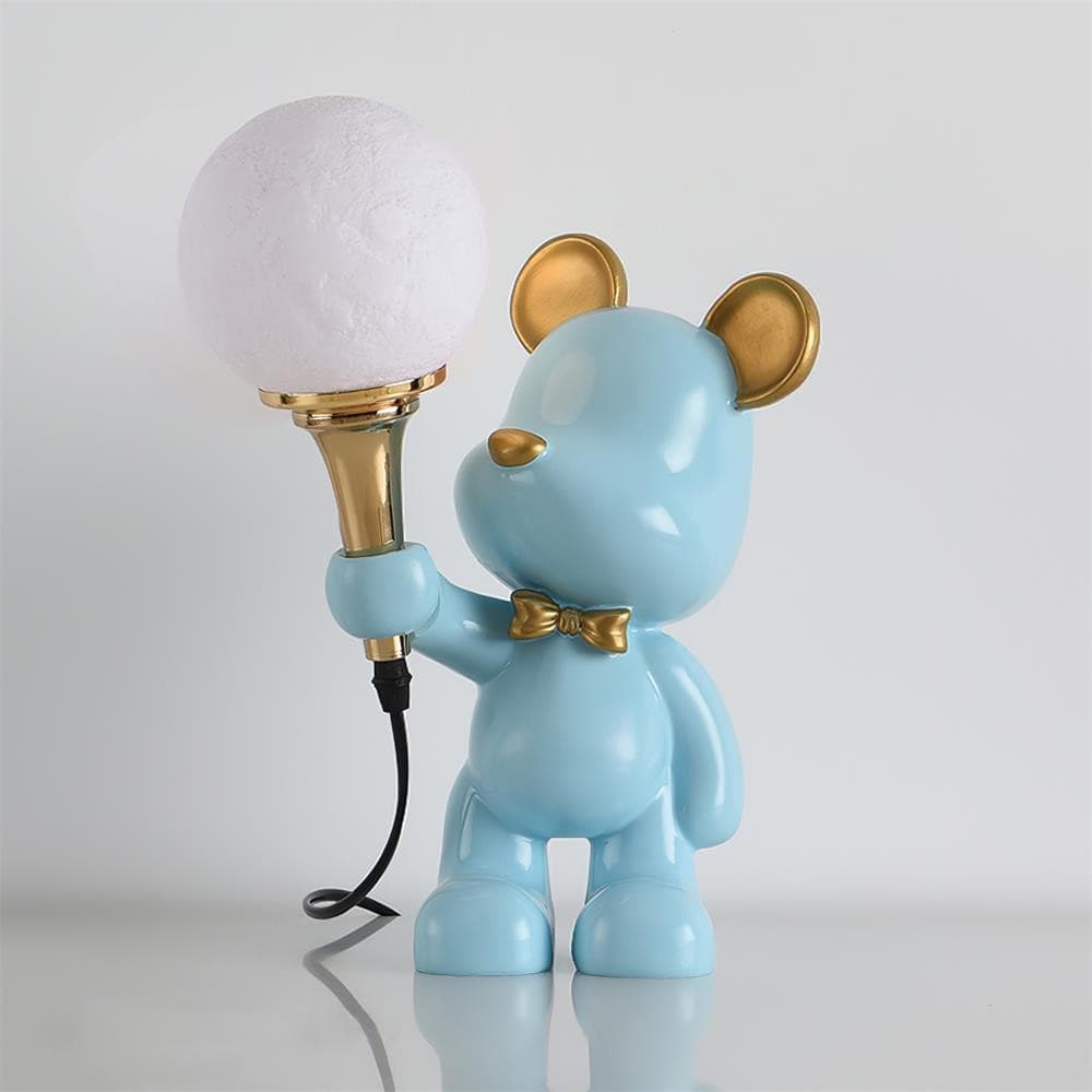 Creative Bear Planet Table Lamp – Colorful 3D Design for Kids' Rooms – LED Compatible 11