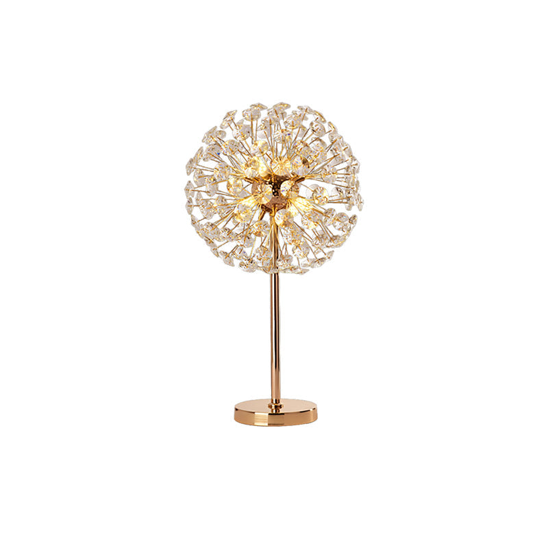 Elegant Crystal Dandelion Table Lamp – 30cm, Indoor Bedroom or Desk Lighting 1