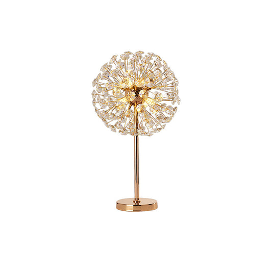 Elegant Crystal Dandelion Table Lamp – 30cm, Indoor Bedroom or Desk Lighting 1
