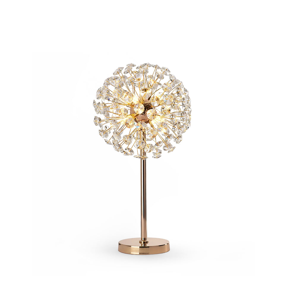 Elegant Crystal Dandelion Table Lamp – 30cm, Indoor Bedroom or Desk Lighting 2