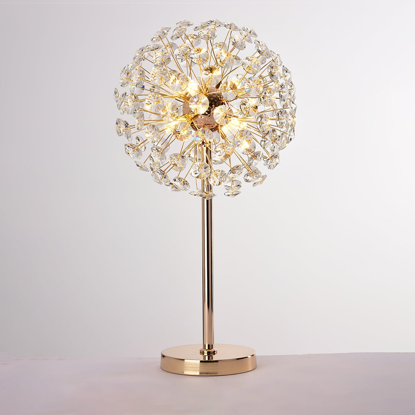 Elegant Crystal Dandelion Table Lamp – 30cm, Indoor Bedroom or Desk Lighting 3