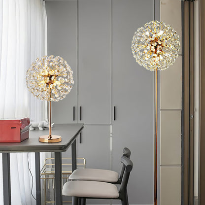 Elegant Crystal Dandelion Table Lamp – 30cm, Indoor Bedroom or Desk Lighting 4