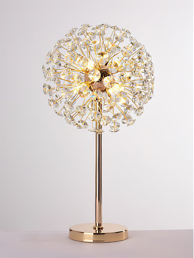 Elegant Crystal Dandelion Table Lamp – 30cm, Indoor Bedroom or Desk Lighting 5