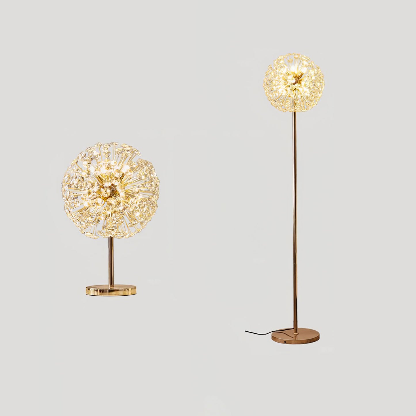 Elegant Crystal Dandelion Table Lamp – 30cm, Indoor Bedroom or Desk Lighting 6