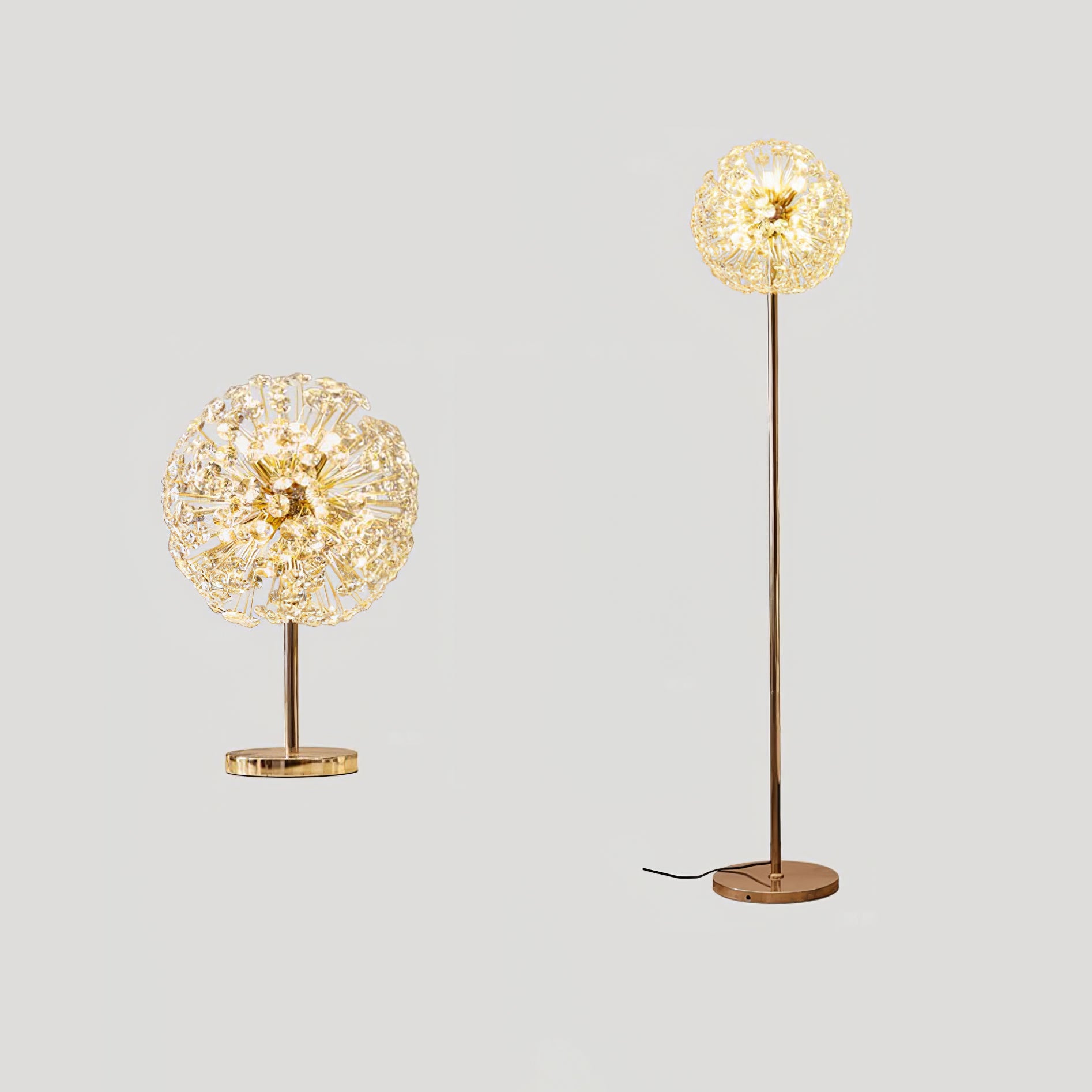 Elegant Crystal Dandelion Table Lamp – 30cm, Indoor Bedroom or Desk Lighting 6