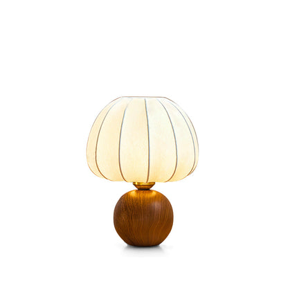 Contemporary Table Lamp with Fabric Shade and Metal Base for Bedroom or Living Room 2