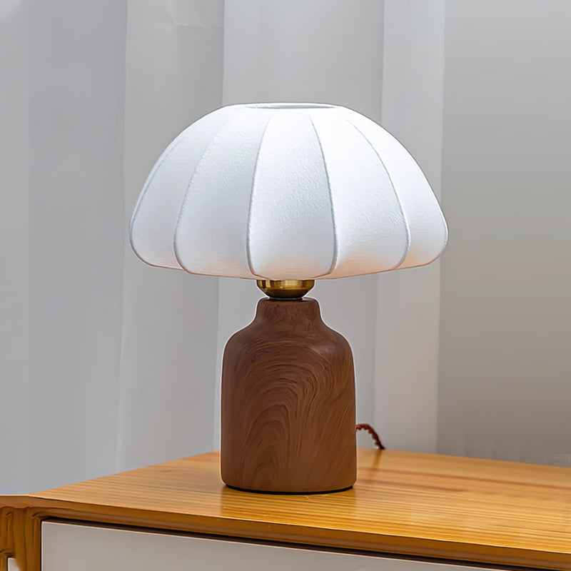 Contemporary Table Lamp with Fabric Shade and Metal Base for Bedroom or Living Room 12