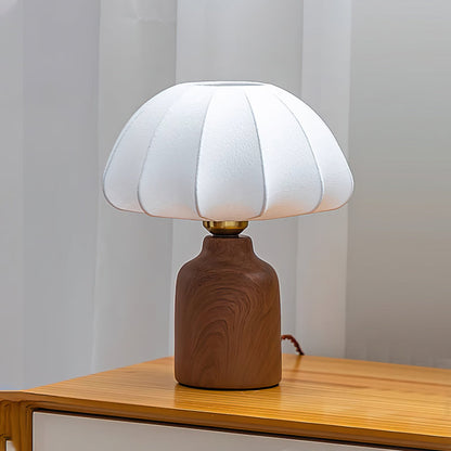 Contemporary Table Lamp with Fabric Shade and Metal Base for Bedroom or Living Room 12