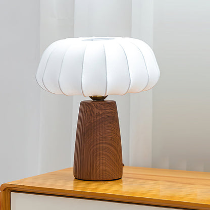 Contemporary Table Lamp with Fabric Shade and Metal Base for Bedroom or Living Room 14