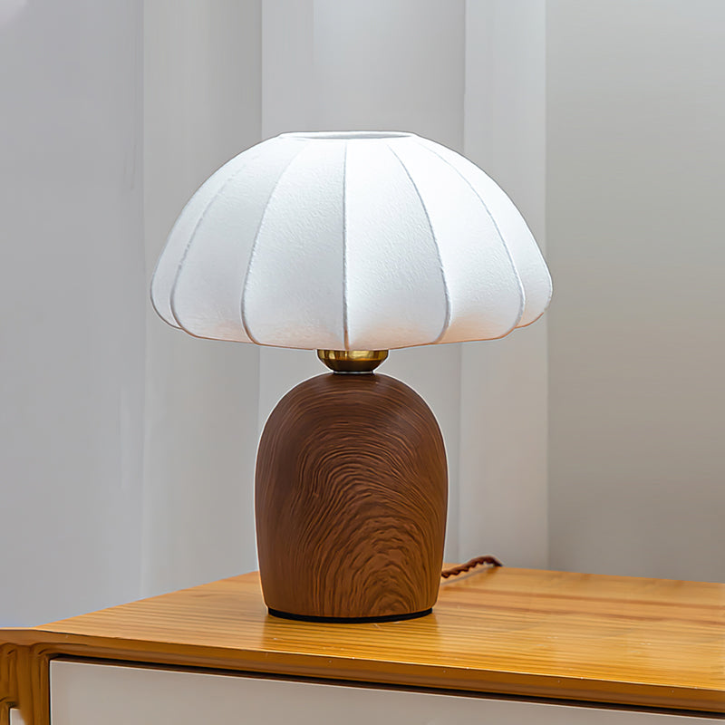 Contemporary Table Lamp with Fabric Shade and Metal Base for Bedroom or Living Room 10