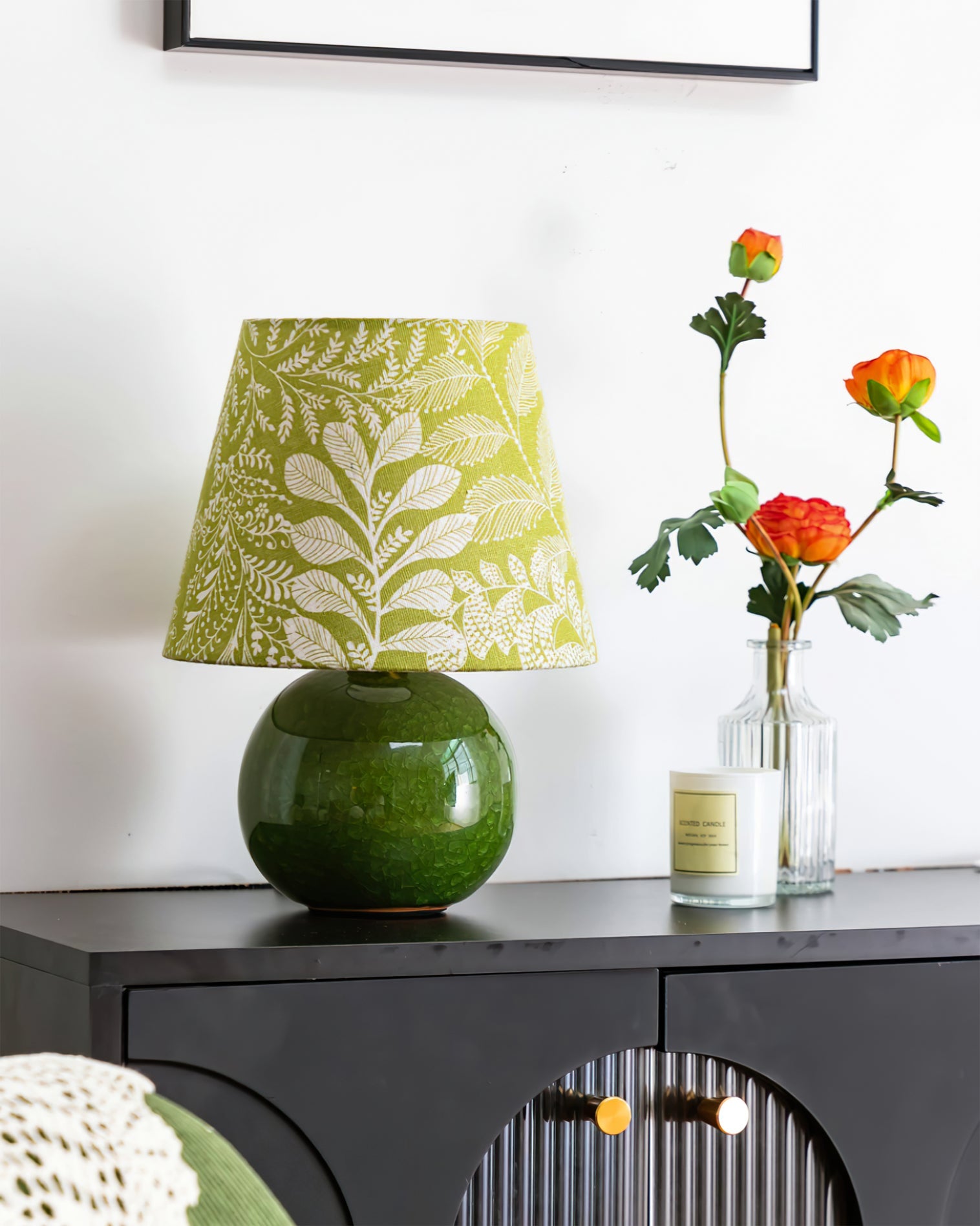 Dolly Table Lamp with Ceramic Base and Fabric Shade – Elegant Bedside or Desk Lamp 5
