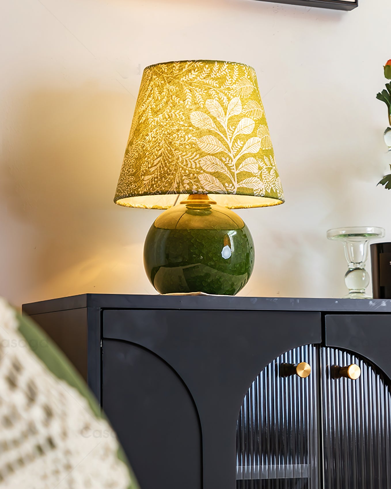 Dolly Table Lamp with Ceramic Base and Fabric Shade – Elegant Bedside or Desk Lamp 8