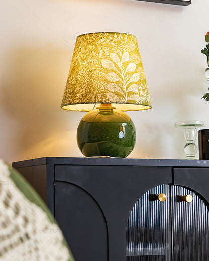 Dolly Table Lamp with Ceramic Base and Fabric Shade – Elegant Bedside or Desk Lamp 8