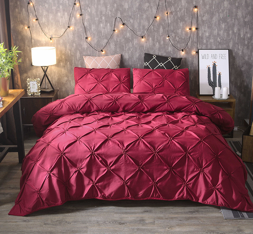 King Size Duvet Cover Set White Cotton Hypoallergenic 7