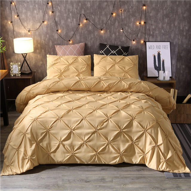 King Size Duvet Cover Set White Cotton Hypoallergenic 8