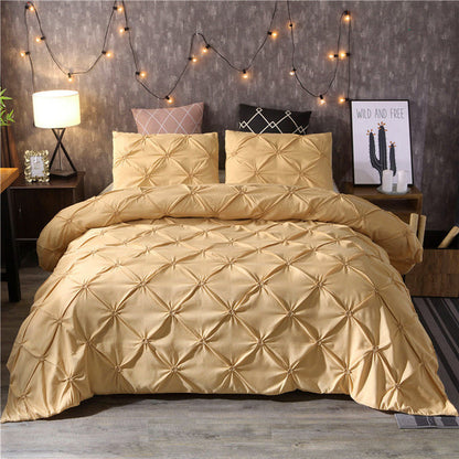 King Size Duvet Cover Set White Cotton Hypoallergenic 8