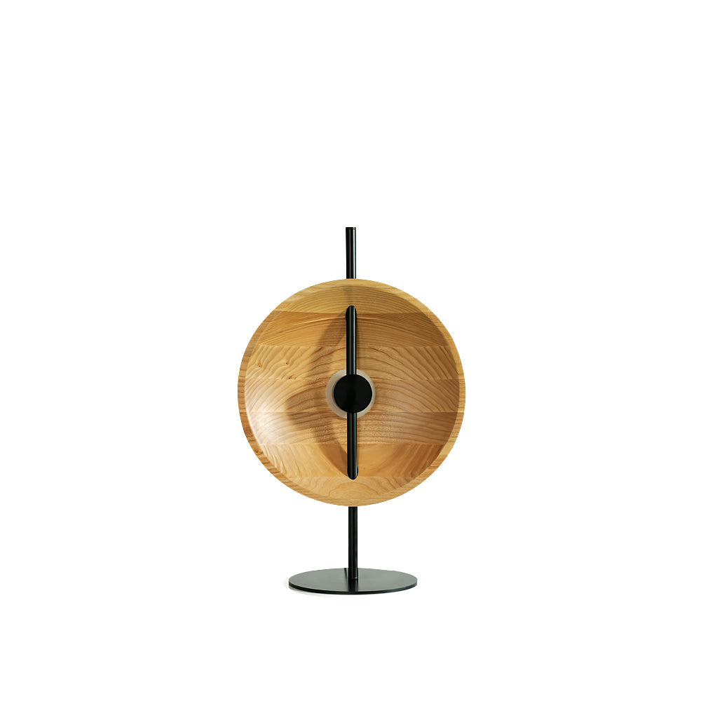 Modern Table Lamp with Wood Shade and Metal Base – Stylish Desk or Bedside Lamp 2